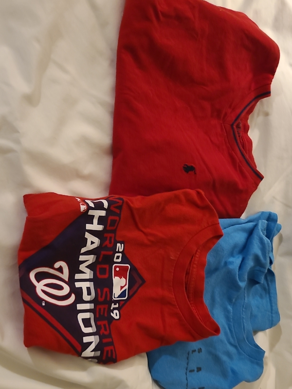 Polo by Ralph Lauren Kids Red Crewneck Tee with Navy Logo